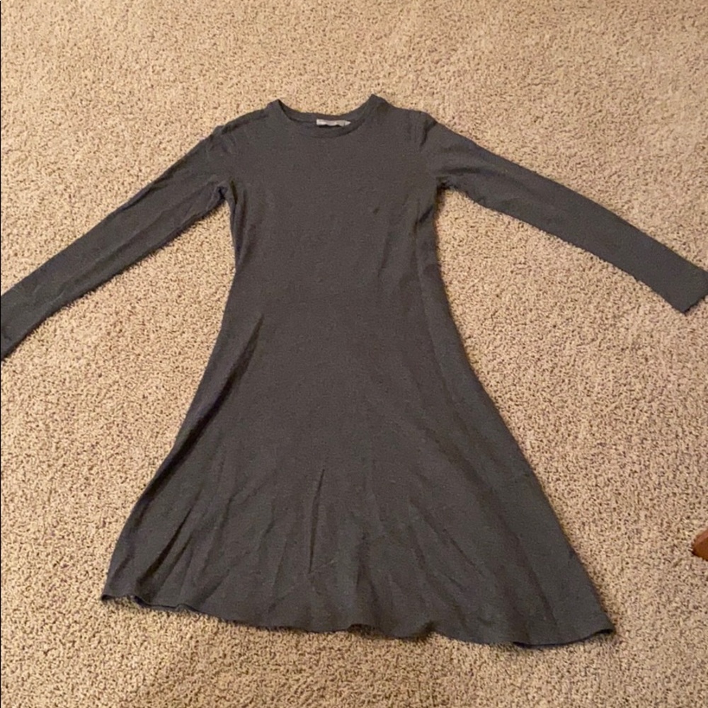 Vince. gray long sleeve dress SMALL